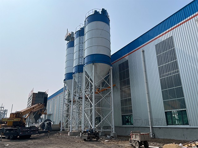 山东聊城新型建材厂智能重锤料位计系统安装案例